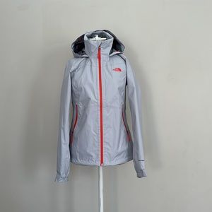 North Face light grey shell jacket.